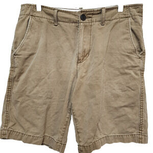 Mens American Eagle Classic Shorts 30 Khaki Lived In Look Americana Preppy